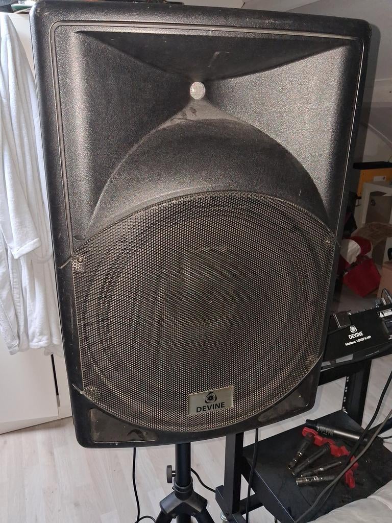Devine luidsprekers set compleet, Audio, Tv en Foto, Luidsprekers, Gebruikt, Overige typen, 120 watt of meer, Overige merken, Ophalen