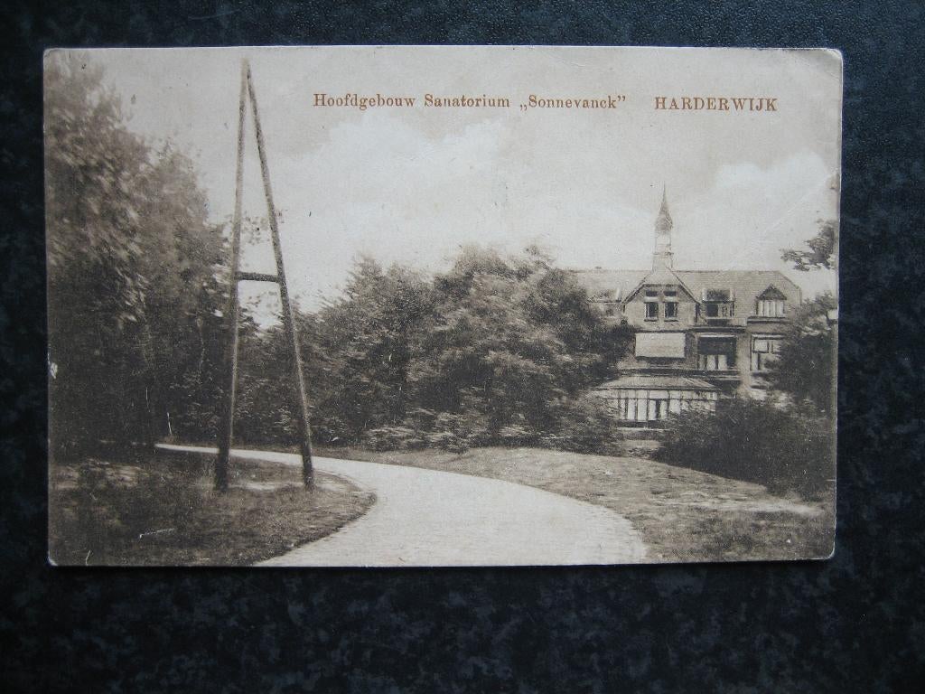 HARDERWIJK Sanatorium Sonnevanck hoofdgeb. v/a de weg 1936, Ophalen of Verzenden, 1920 tot 1940, Gelderland