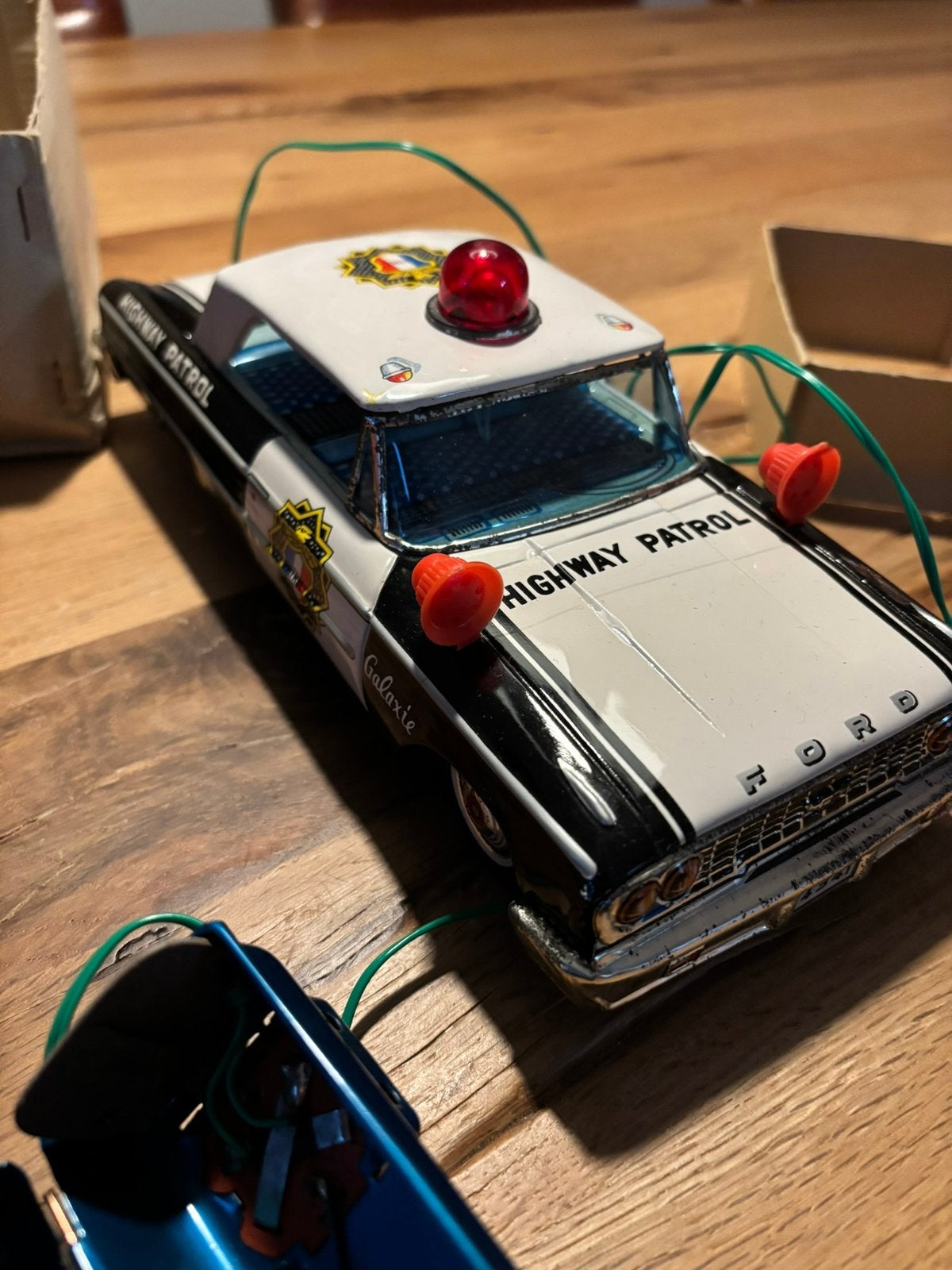 Vintage politie auto 60,s, Ophalen of Verzenden