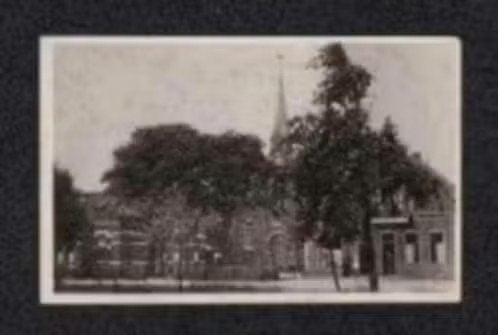 Nieuw-Weerdinge Kerk Straatbeeld 1950., Ophalen of Verzenden, 1940 tot 1960, Gelopen, Drenthe