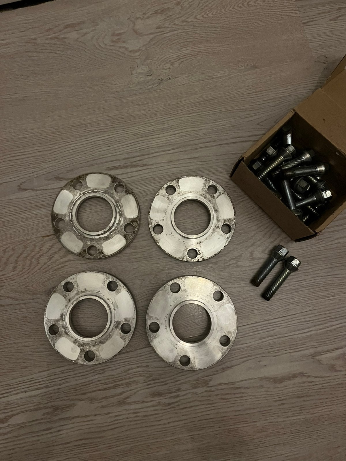 Spoorverbreders/spacers 5x108 63,4 15mm en 20mm, Ophalen, Gebruikt