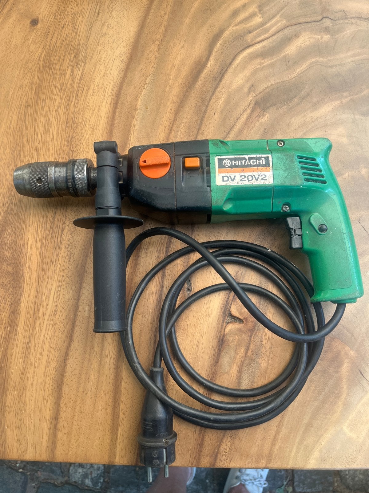 Hitachi DV 20V2 Klopboormachine - Gebruikt, Doe-het-zelf en Verbouw, Gereedschap | Boormachines, Boormachine, Ophalen of Verzenden