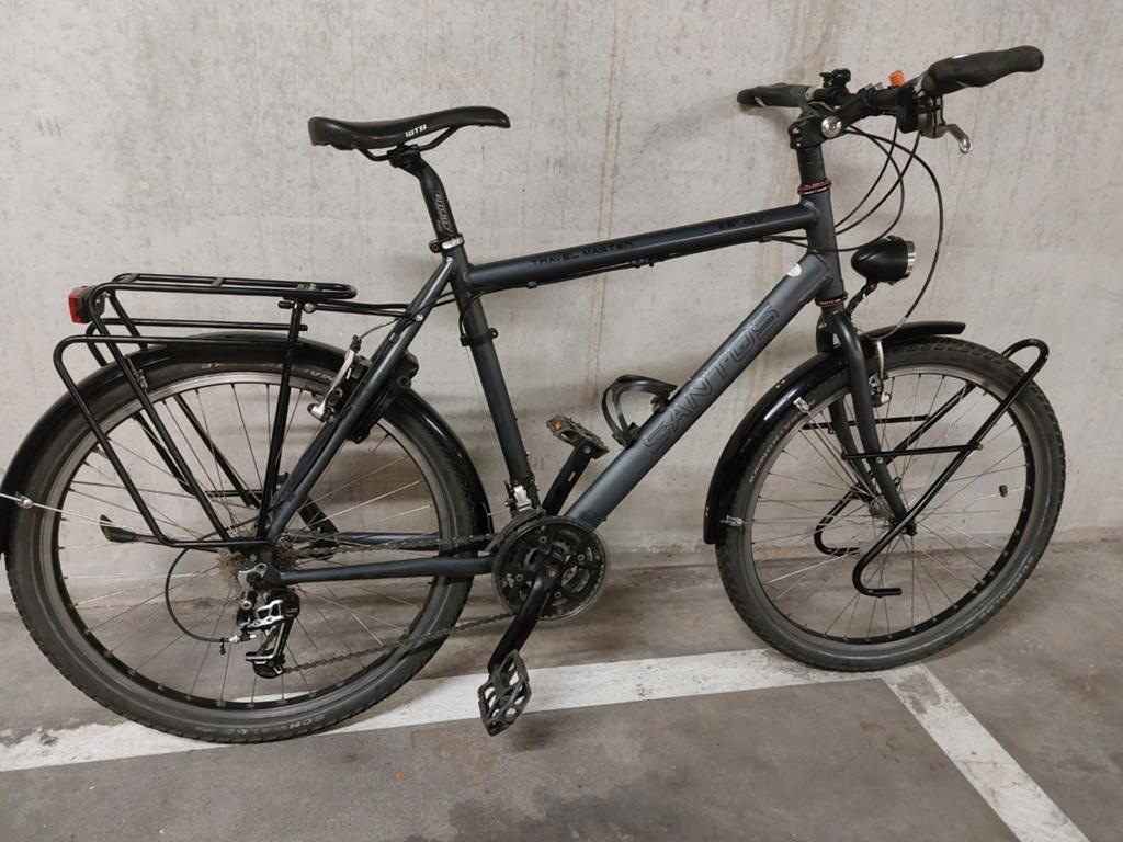 Santos Travelmaster 2.6, Fietsen en Brommers, Gebruikt, 26 inch, Velgrem, Meer dan 20 versnellingen