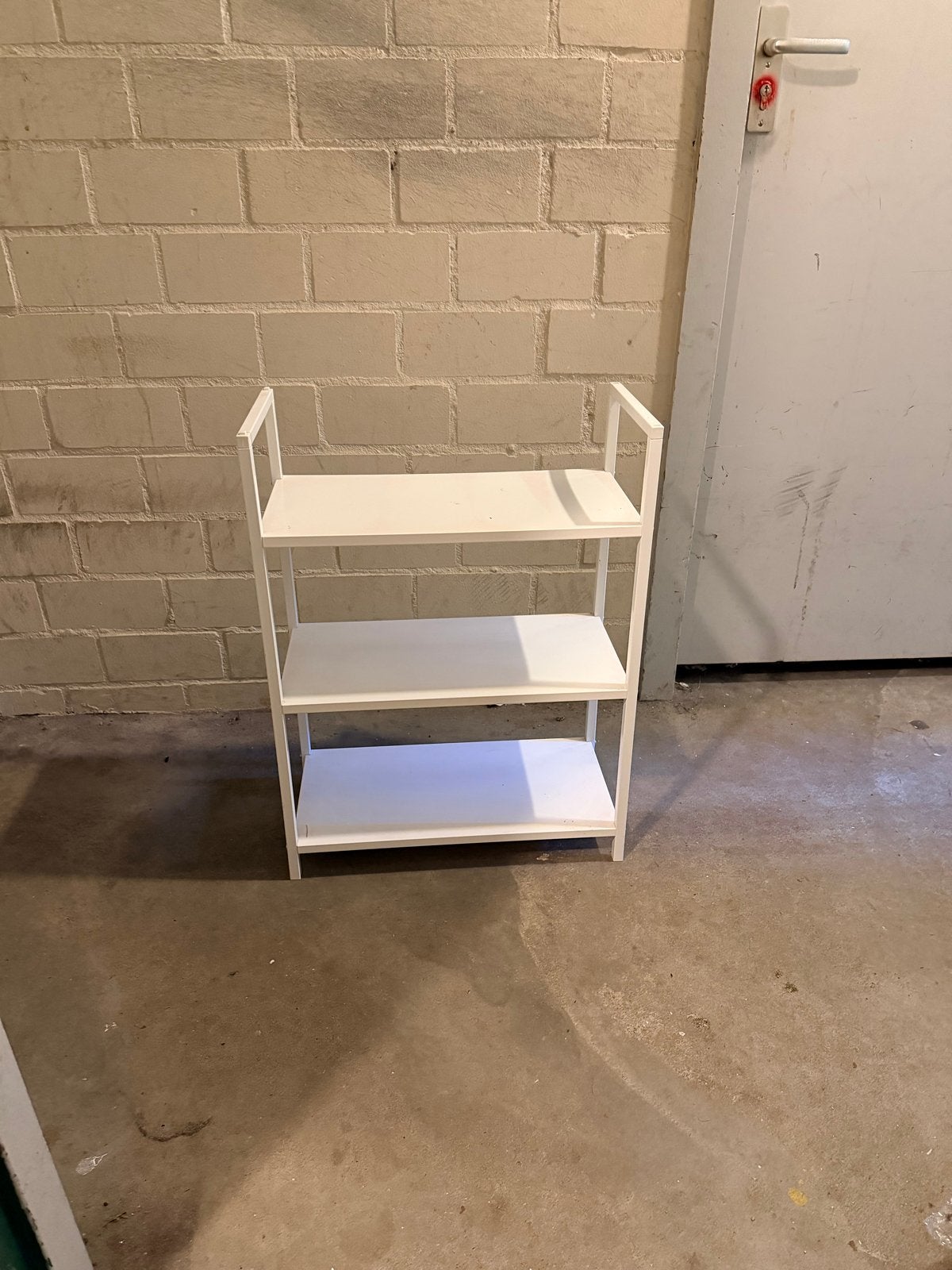 Veelzijdige witte rek met 3 planken, Ophalen of Verzenden, Gebruikt