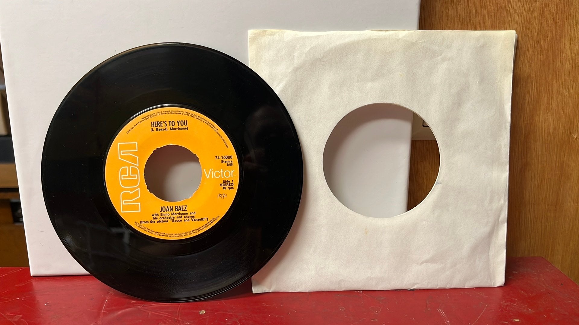 Joan Baez Here’s to you, Gebruikt, 7 inch, Ophalen of Verzenden, Pop