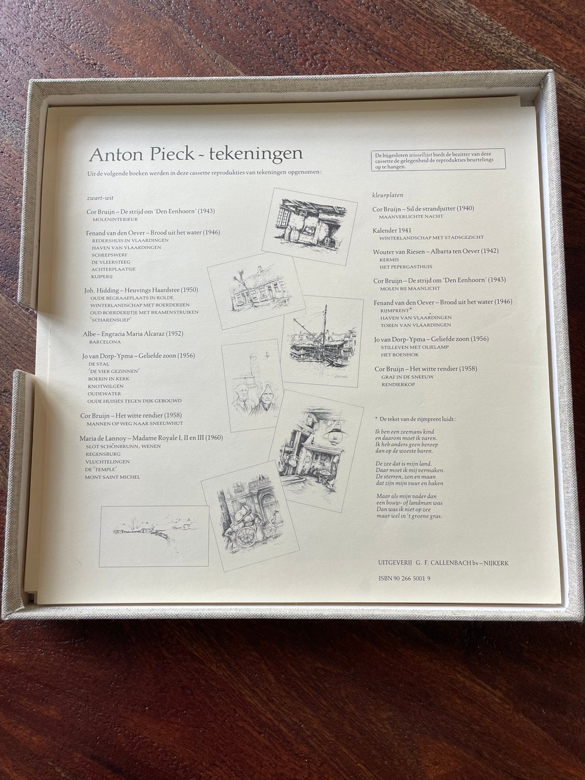 Anton Pieck reproductie tekeningen, Ophalen of Verzenden, Reproductie