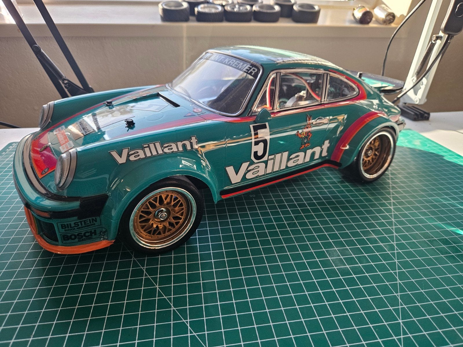 Tamiya Vaillant Porsche custom, Nieuw, Schaal 1:10, Auto onroad, Ophalen