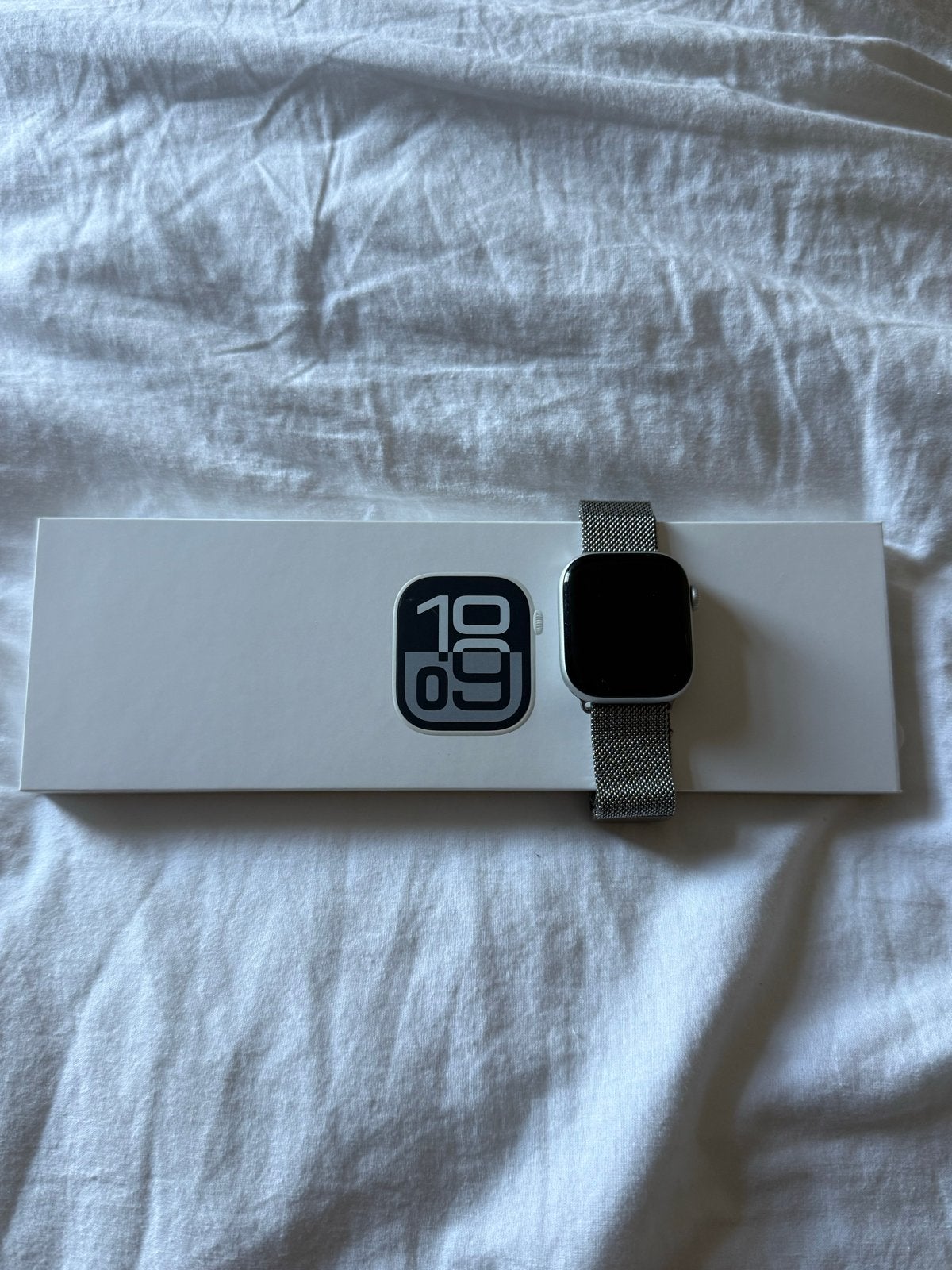 Apple Watch Series 10 42mm Zilver Aluminium GPS, Sieraden, Tassen en Uiterlijk, Smartwatches, Ophalen, Afstand, IOS, Zo goed als nieuw