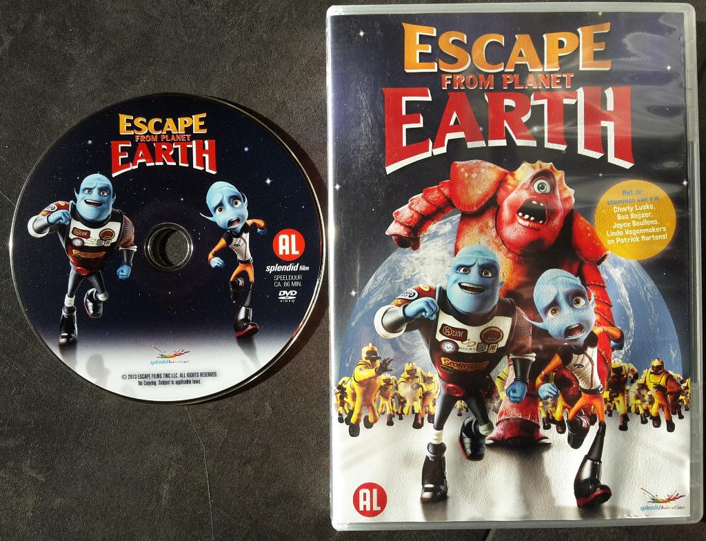 DVD - Escape From Planet Earth - Animatie Film, Avontuur, Alle leeftijden, Ophalen of Verzenden, Zo goed als nieuw