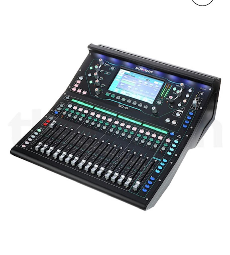 NIeuwe Allen & Heath SQ5 mengtafel + GX4816 stageblok, Ophalen, Allen & heath, Zo goed als nieuw, 20 kanalen of meer