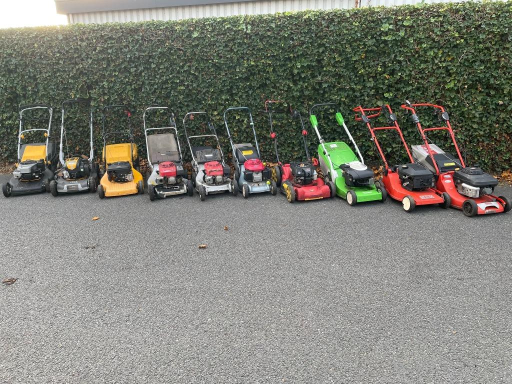 gebruikte benzinemaaier alles in 1 koop T.E.A.B., Tuin en Terras, Grasmaaiers, Cirkelmaaier, Gebruikt, Info@reekers-tuinmachines.nl