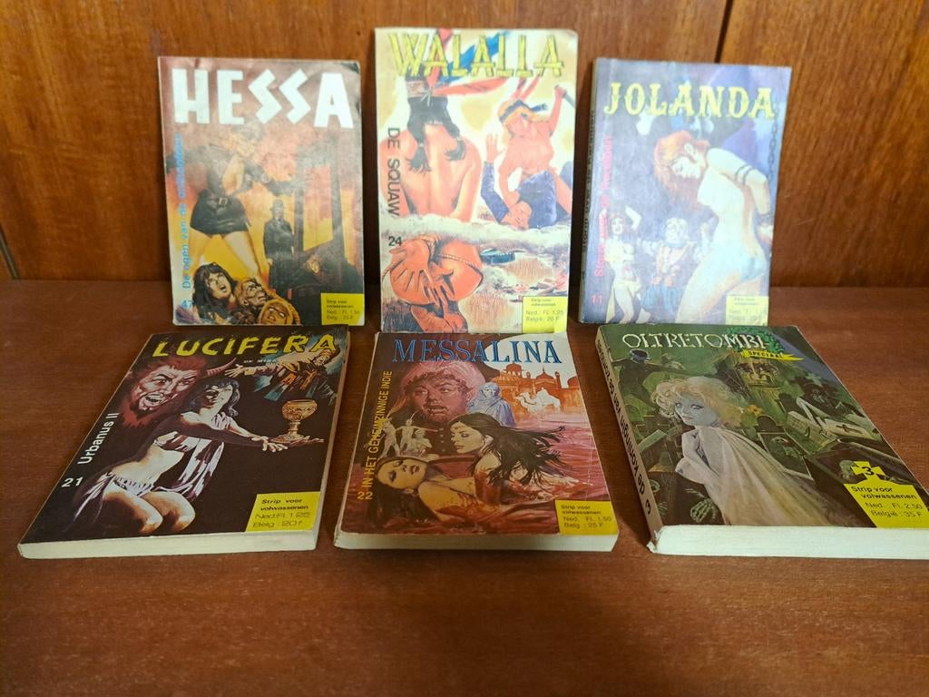 HeSSa Messalina Lucifera cult vintage erotiek, Eén stripboek, Ophalen of Verzenden, Zo goed als nieuw