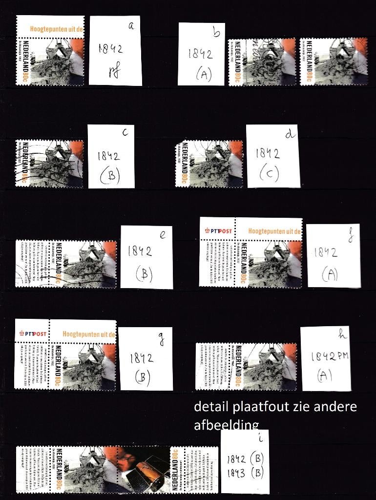 9799) Nederland 1842, 1842PM, 1843 hoogtepunten, Postzegels en Munten, Ophalen of Verzenden