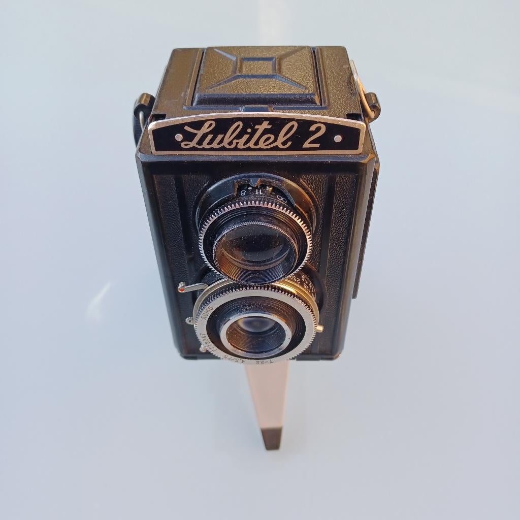Vintage Lubitel 2 6x6 TLR camera – Klassieke USSR, Ophalen of Verzenden, Gebruikt, Spiegelreflex, Overige Merken