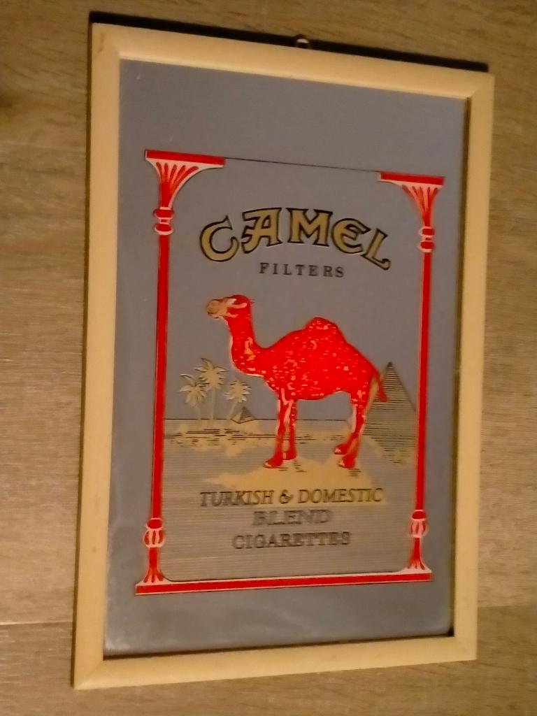 Camel Kameel sigaretten vintage spiegel reclame tabak, Verzamelen, Ophalen of Verzenden, Gebruikt, Overige typen