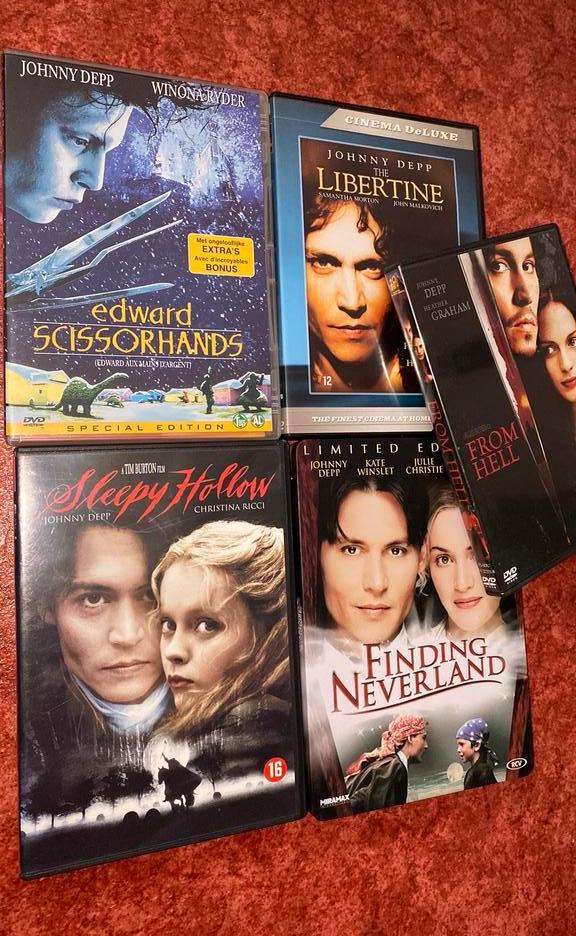 5 Johnny Depp Dvd's, Ophalen of Verzenden, Zo goed als nieuw