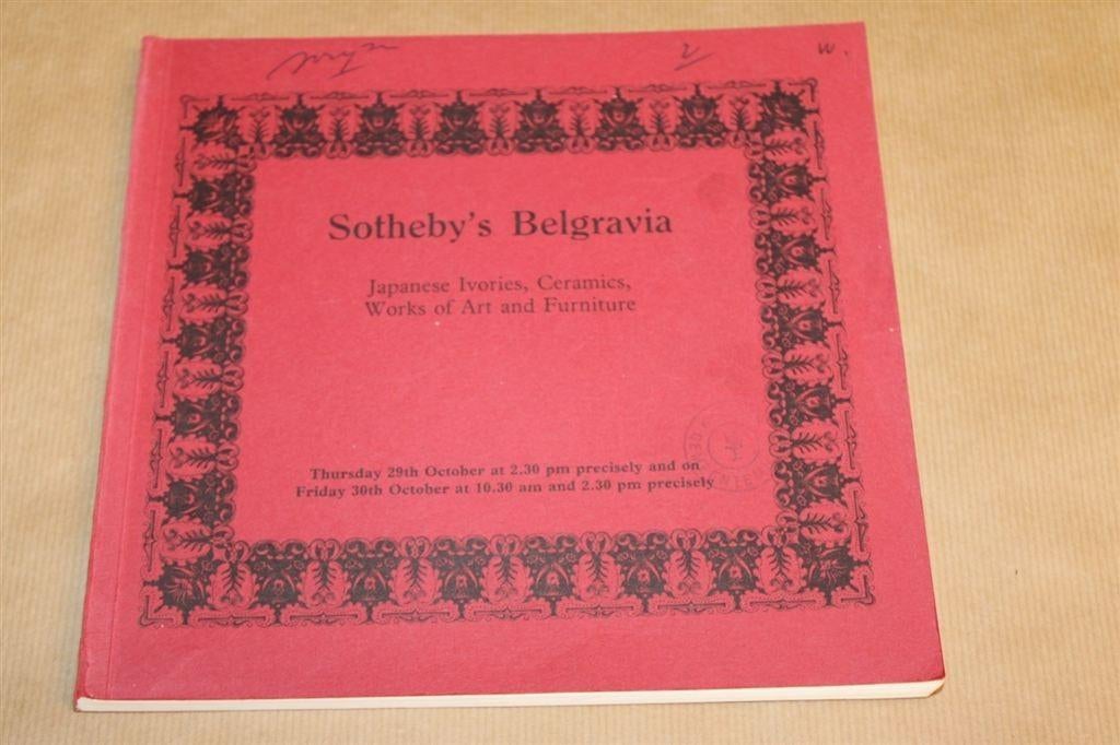Sotheby's Belgravia - Japanese Ivories, Ceramics, Works of, Ophalen of Verzenden, Zo goed als nieuw