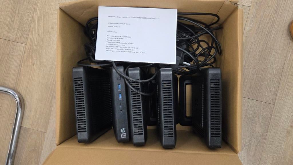 5x HP t250 thinclient-Win 10   32gb, Computers en Software, Servers, Ophalen of Verzenden, Gebruikt, 2 tot 3 Ghz