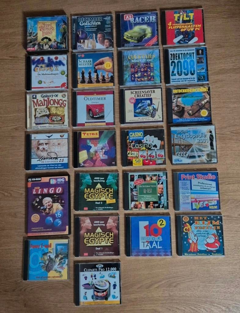 CD-ROM pakket 25-delig (games, quiz, etc) Totaalprijs € 7,50, Overige genres, 1 speler, Eén computer, Ophalen of Verzenden