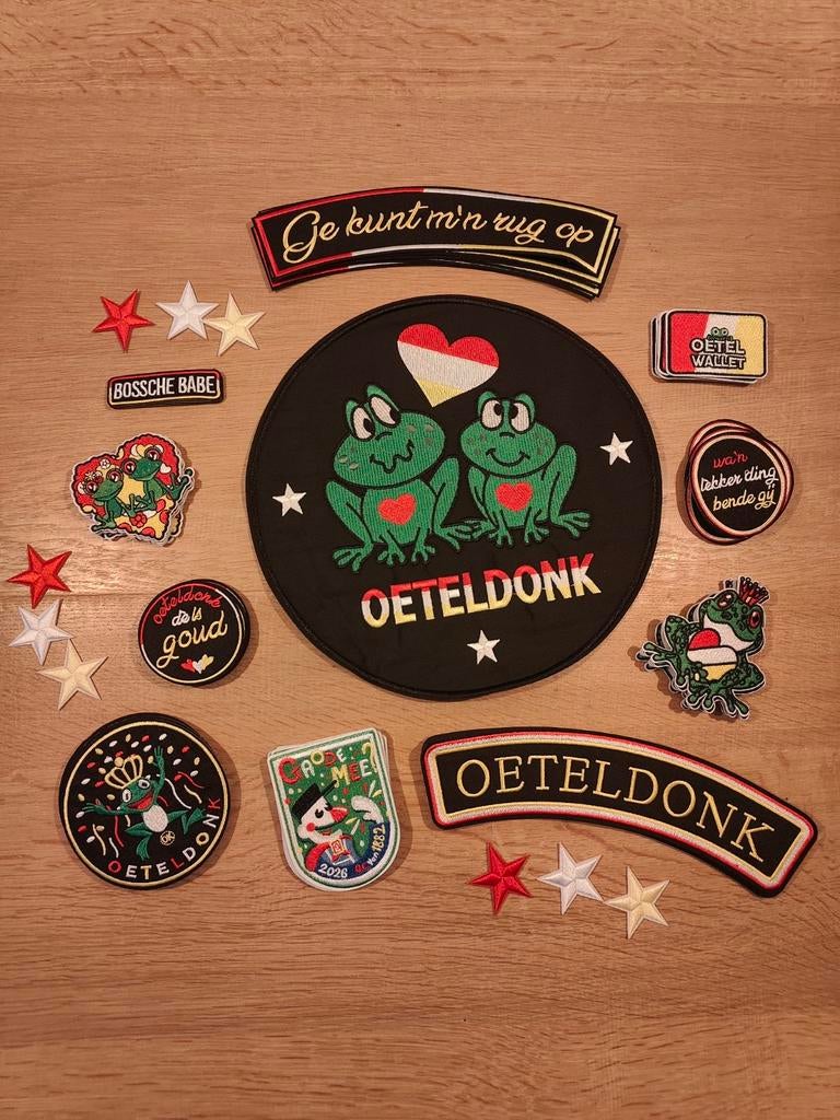Emblemen ️ Oeteldonk Den Bosch carnaval, Ophalen of Verzenden, Nieuw, Overige maten