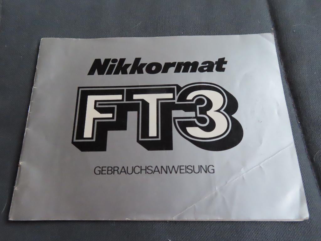 Nikkormat FT 3 Camera gebruiksaanwijzing, Ophalen of Verzenden, Zo goed als nieuw, Compact, Overige Merken
