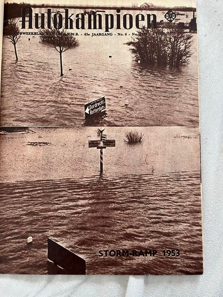 Autokampioen Watersnoodramp 1953,, Ophalen of Verzenden, Gelezen, Overige typen