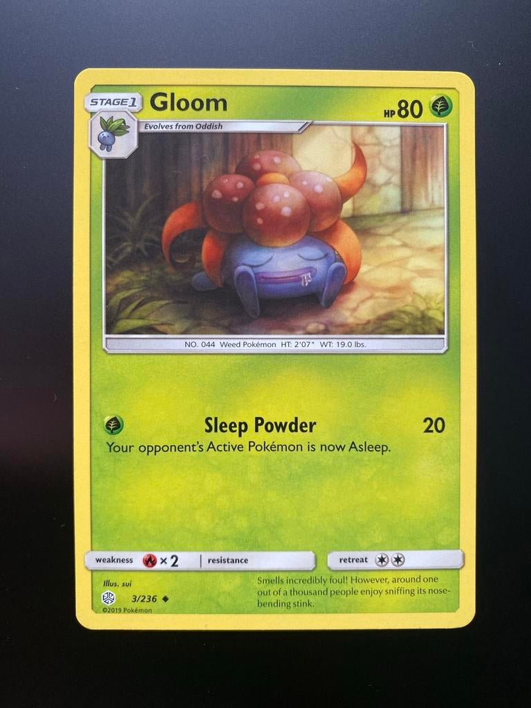 Gloom 3/236 Pokémon S&M Cosmic Eclipse Mint Packfresh, Ophalen of Verzenden, Zo goed als nieuw, Losse kaart
