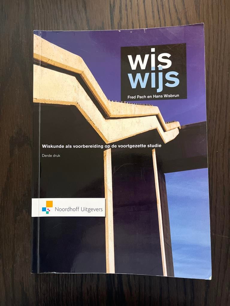 Wis Wijs - Wiskunde voorbereiding studie, Ophalen, Beta, Zo goed als nieuw, HBO