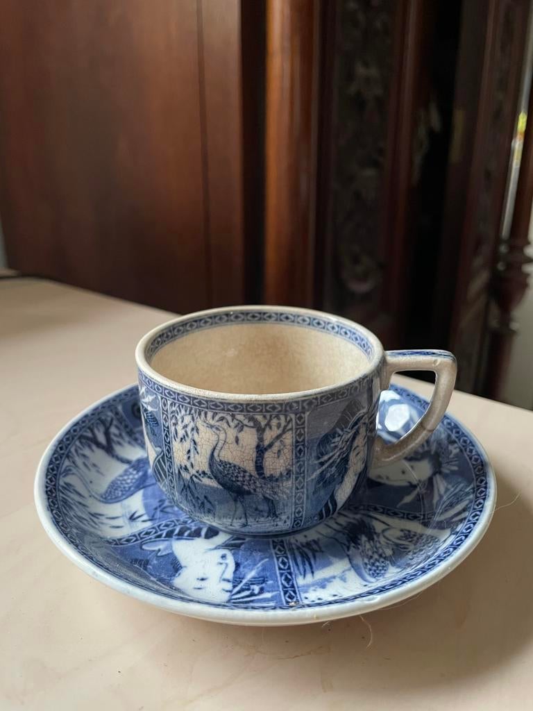 Leuke kop en schoteltjes, Antiek en Kunst, Antiek | Servies los, Ophalen of Verzenden