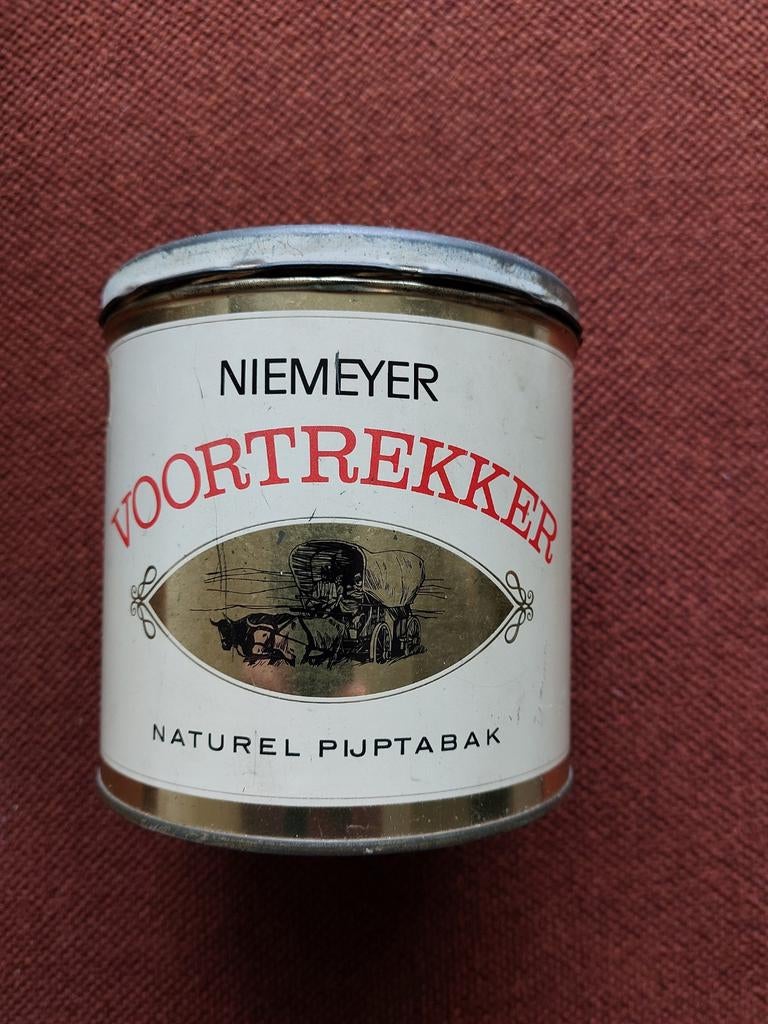 Blik Niemeijer voortrekker naturel pijptabak., Ophalen of Verzenden, Gebruikt, Overige