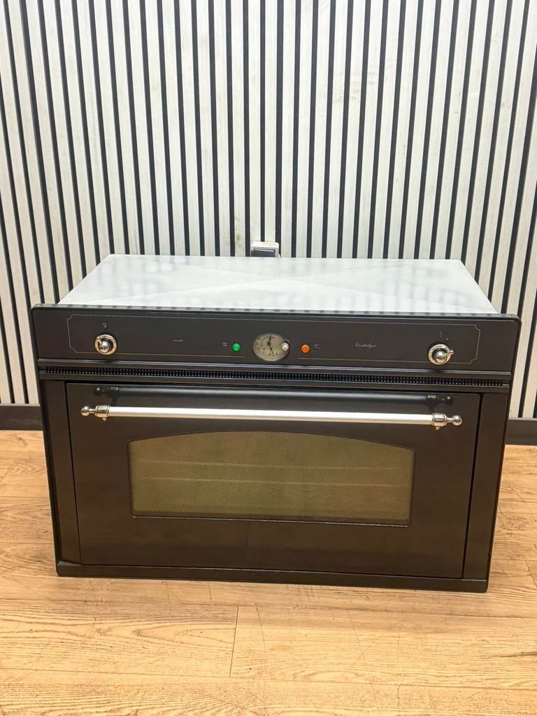 Luxe Boretti Inhouwoven nostalgisch Antraciet/chroom 90 cm, Witgoed en Apparatuur, Ovens, Hete lucht, Fornello Esperta, Ophalen of Verzenden