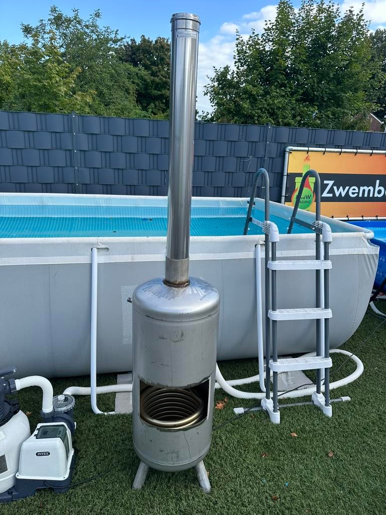 35000 Liter  RVS Houtgestookte Zwembadverwarming, Tuin en Terras, Zwembad-toebehoren, Ophalen of Verzenden, Nieuw, Verwarming