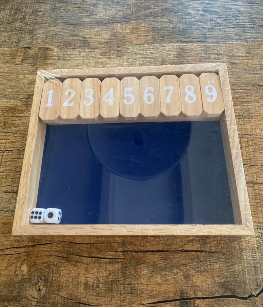 Shut the box spel || Nieuw, Gesealed!, Hobby en Vrije tijd, Gezelschapsspellen | Overige, Vijf spelers of meer, Ophalen of Verzenden