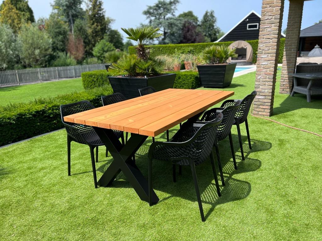 Tuintafel Douglas hout  | Maatwerk I Van 2-5 meter I Duumaa, Tuin en Terras, Tuintafels, Verzenden, Nieuw, Rechthoekig, Hout
