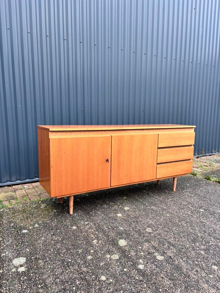 Vintage dressoir lowboard tvmeubel, Ophalen, Gebruikt, X, 25 tot 50 cm