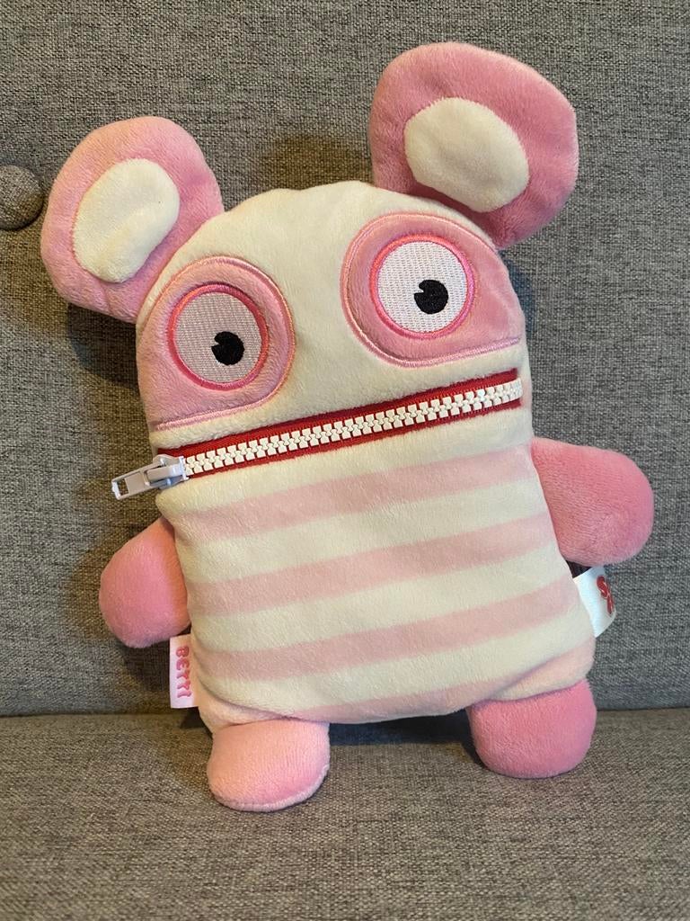 Roze/witte dromenvanger knuffel met rits, nog in goede staat, Ophalen of Verzenden, Zo goed als nieuw, Overige typen