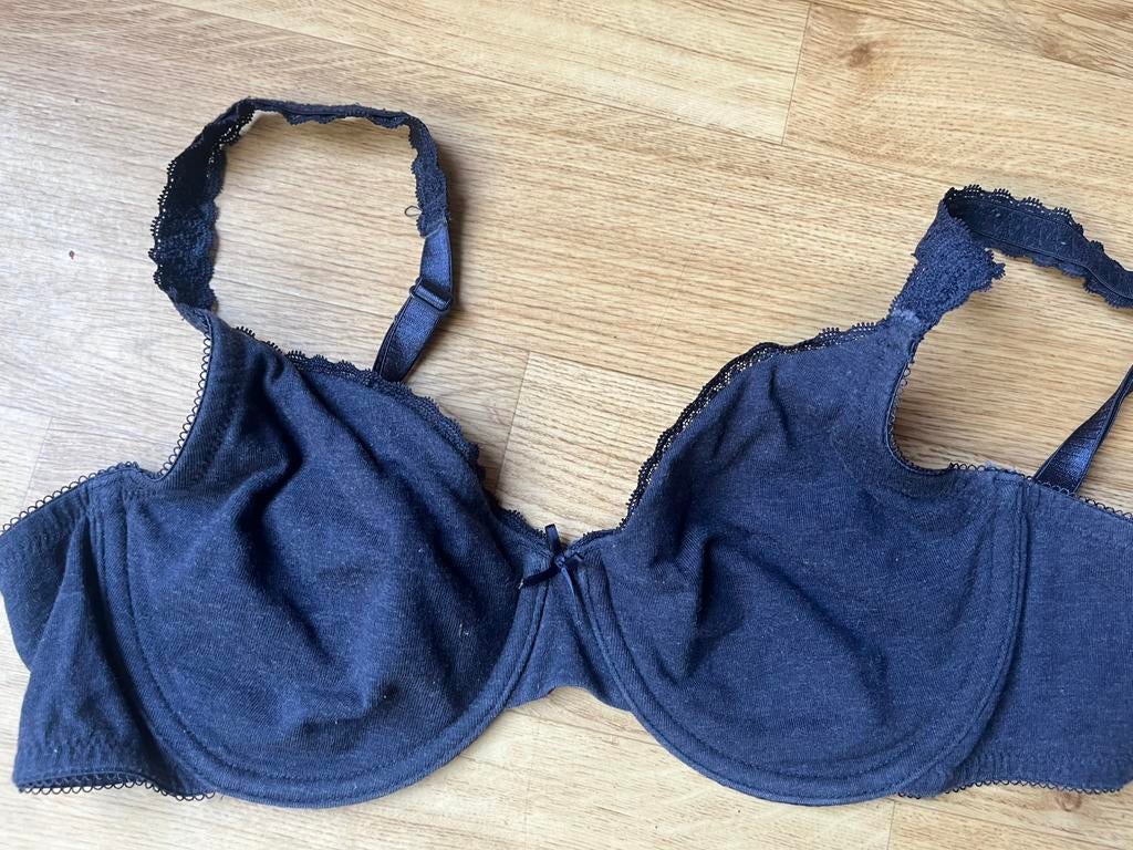 Beugelbh organic katoen 75B nieuw, Ophalen of Verzenden, Blauw, BH
