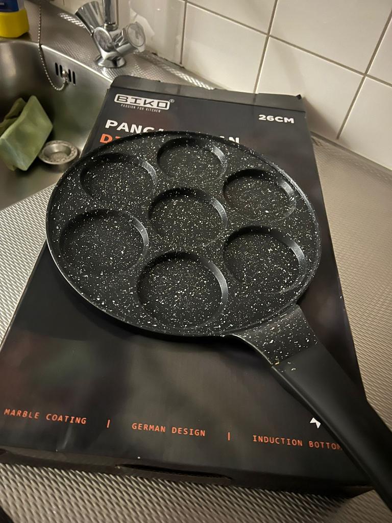 Pannenkoekenpan, Ophalen of Verzenden, Zo goed als nieuw, Rvs