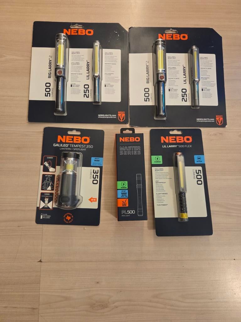 NEBO Lampen Collectie - Nieuw in Verpakking, Minder dan 50 watt, Ophalen of Verzenden, Lamp, Nieuw