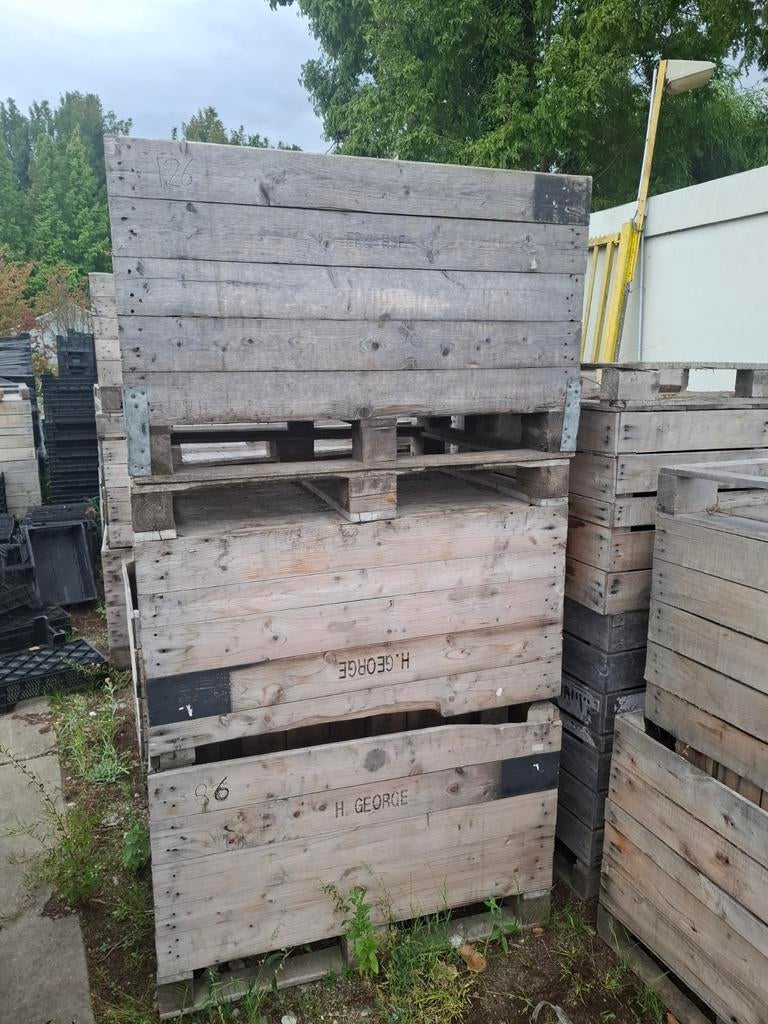 Houten Palletboxen / Fruitkisten - Stevig & Duurzaam, Zakelijke goederen, Machines en Bouw | Overig, Ophalen