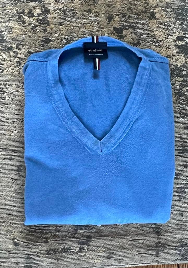 Strellson v-halstrui, Ophalen of Verzenden, Zo goed als nieuw, Maat 56/58 (XL), Blauw