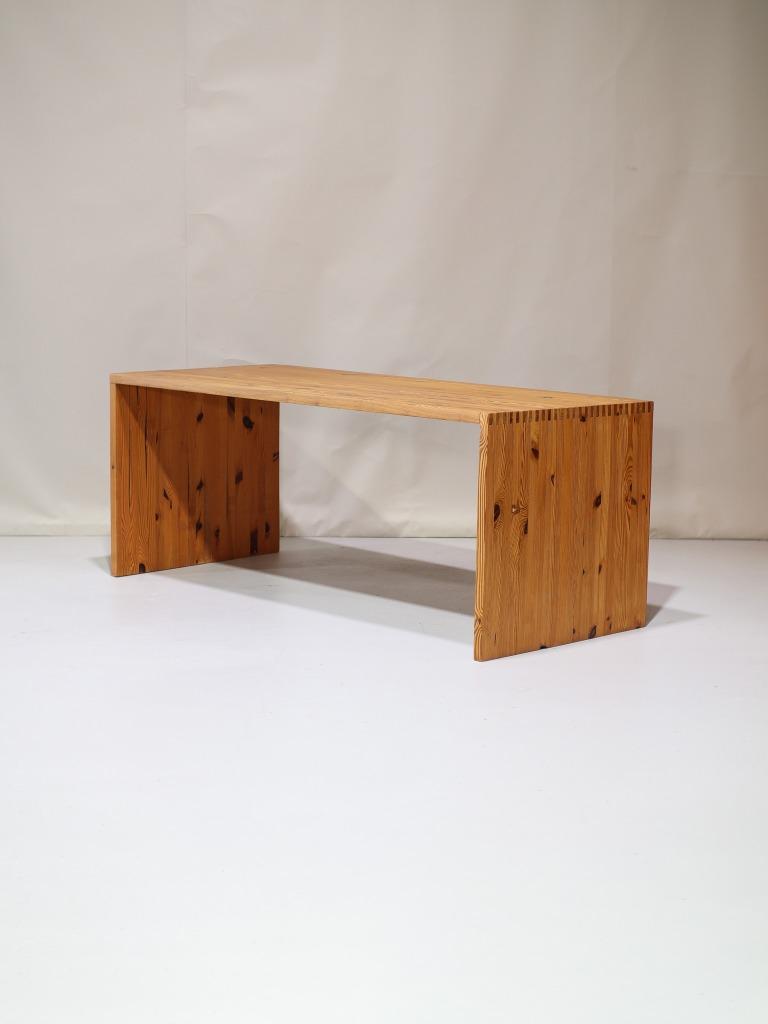 Ate van Apeldoorn eettafel bureau grenen jaren '70, Ophalen, Gebruikt, -, -