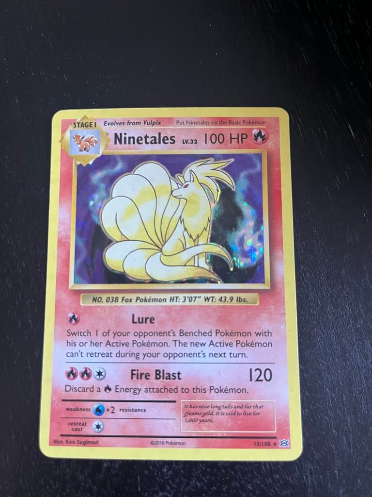 Ninetales - Zeldzame Pokémonkaart!, Hobby en Vrije tijd, Verzamelkaartspellen | Pokémon, Ophalen of Verzenden, Gebruikt, Losse kaart