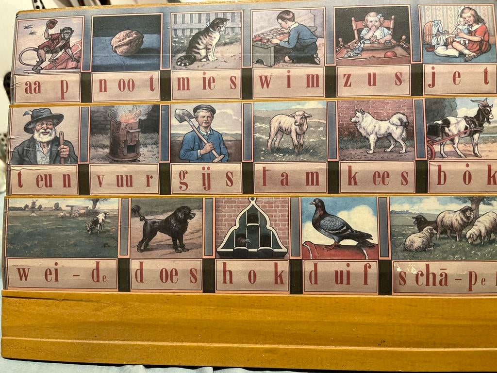 Oude leesplank - Aap, noot, Mies, Antiek en Kunst, Ophalen