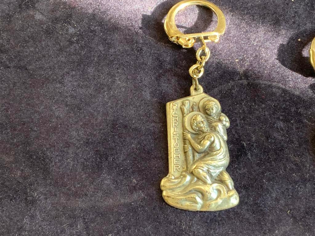 Christoffel sleutelhanger nieuw jaren 70, Ophalen of Verzenden