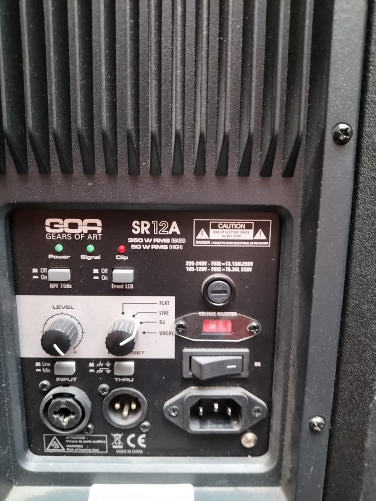 Audiophoniy SR12A Actieve Speaker set, Muziek en Instrumenten, Ophalen, Gebruikt, Minder dan 500 watt