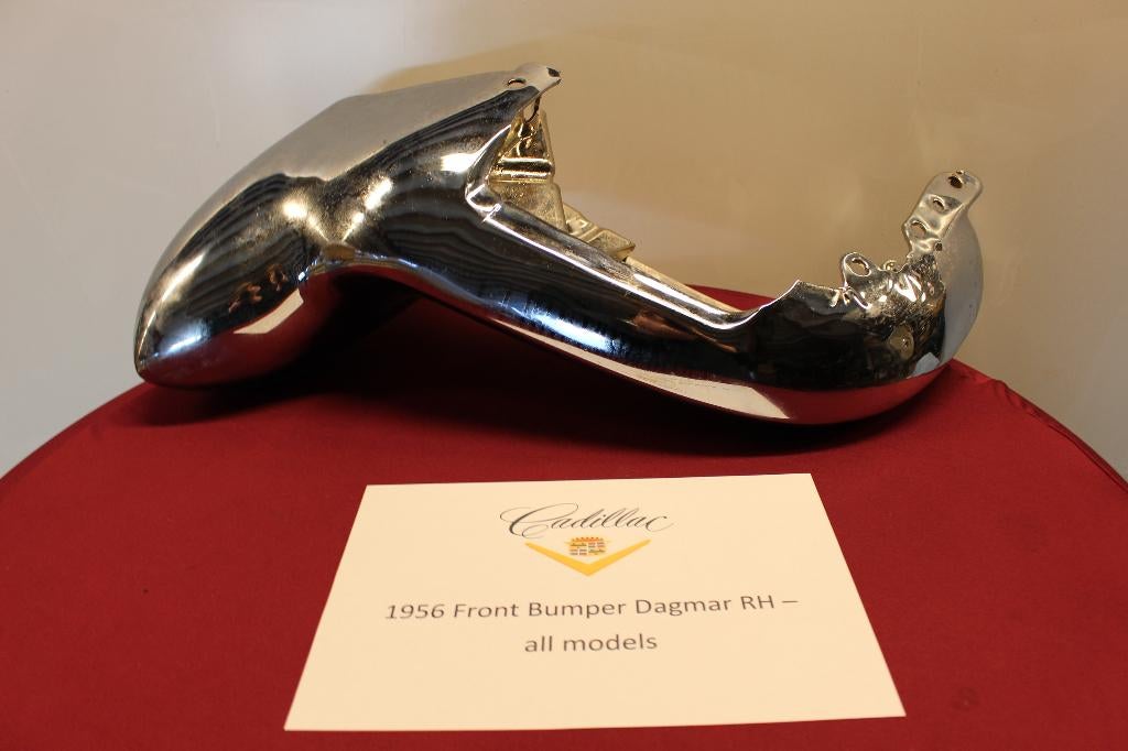 1956 Cadillac chrome bumper, nieuw verchroomd, dagmar RH, Ophalen, Voor, Gereviseerd, Cadillac