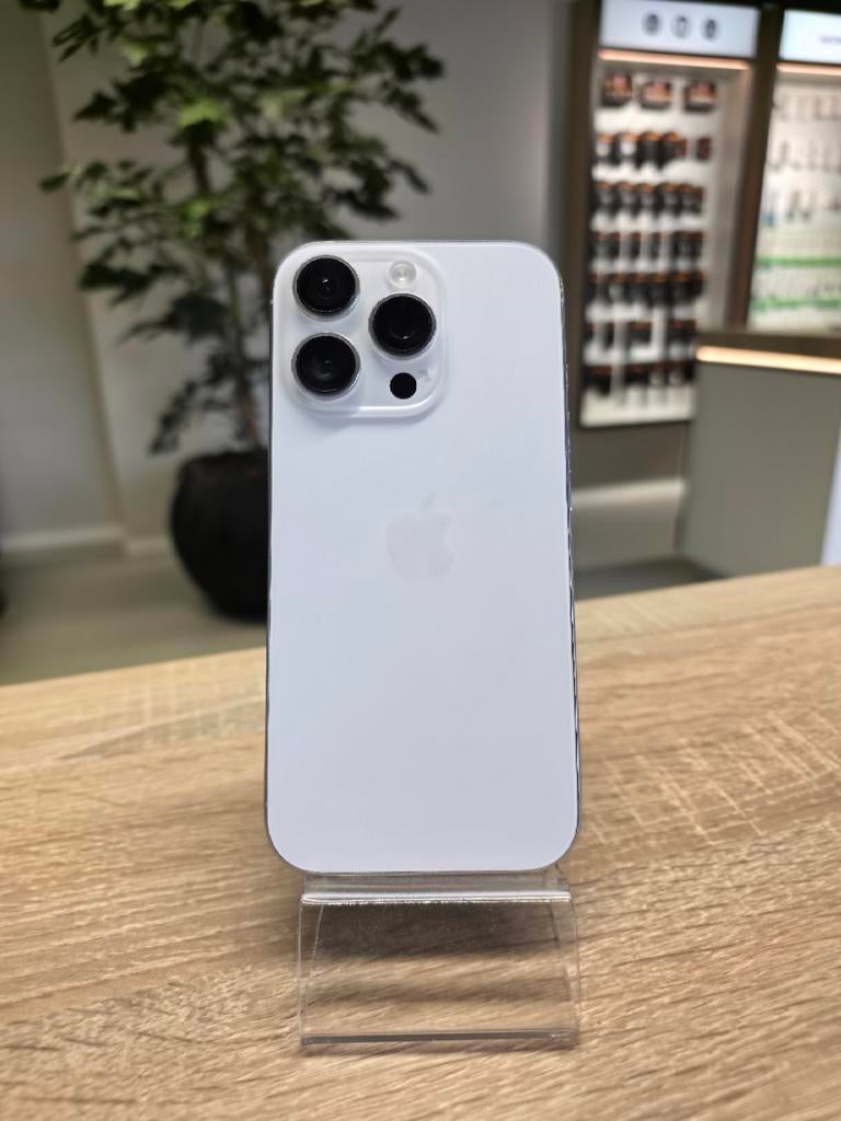 Apple iPhone 16 Pro 128GB Wit 2 jaar garantie, IPhone 16 Pro, 97 %, 128 GB, Wit