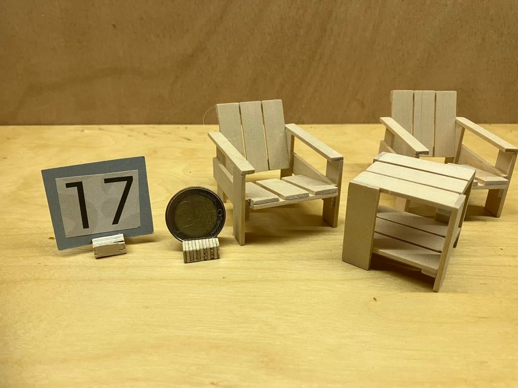 Miniatuur krat meubel 1:12, Ophalen of Verzenden, Zo goed als nieuw, Poppenhuis