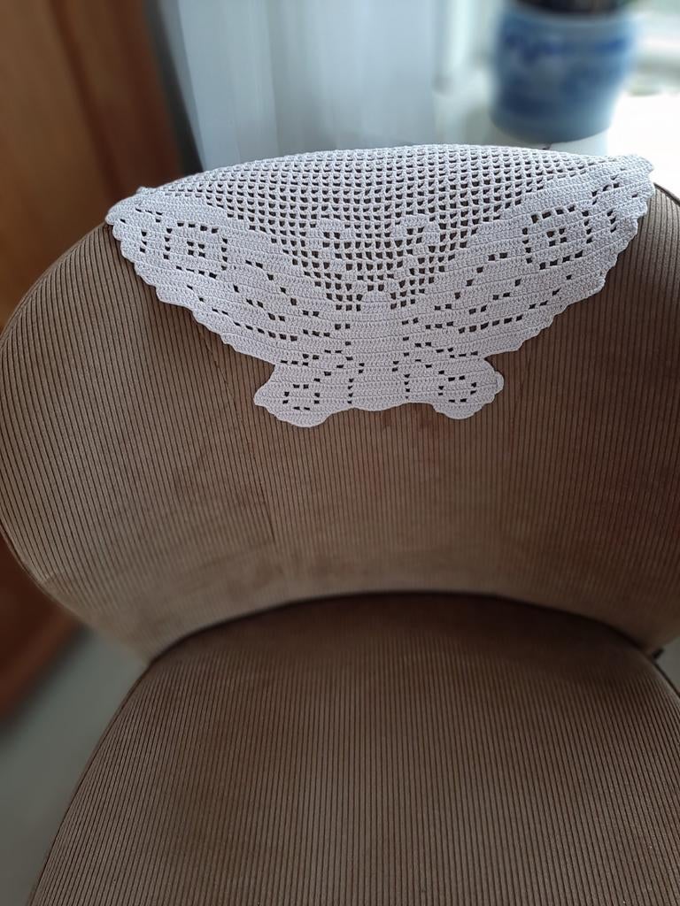 Vintage/Retro vlinder fauteuil hoofd bescherming, Ophalen of Verzenden